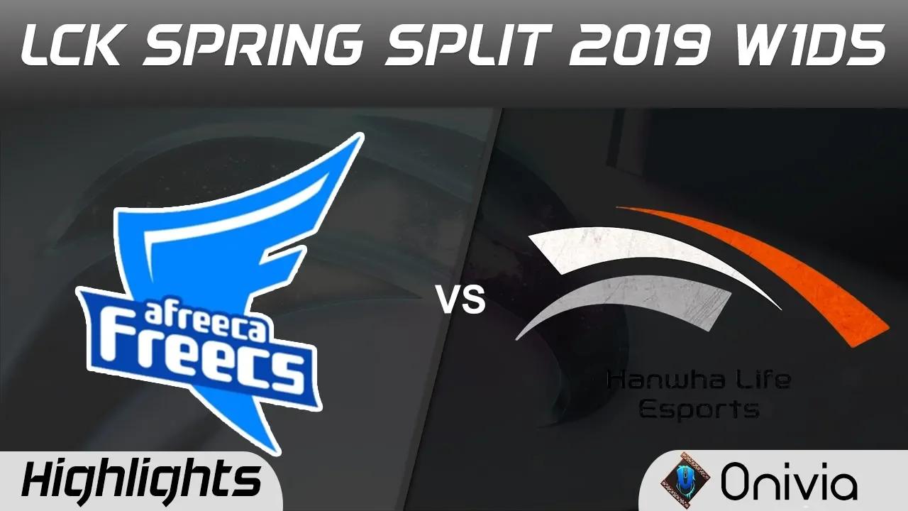 AF vs HLE Highlights Game 1 LCK Spring 2019 W1D5 Afreeca Freecs vs Hanwha Life Esports by Onivia thumbnail