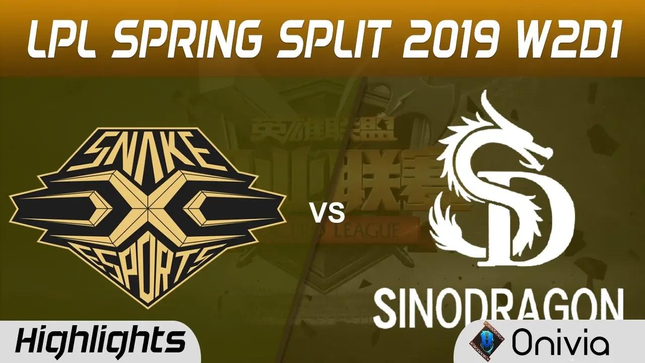 SS vs SDG Highlights Game 1 LPL Spring 2019 W2D2 Snake vs SinoDragon by Onivia thumbnail