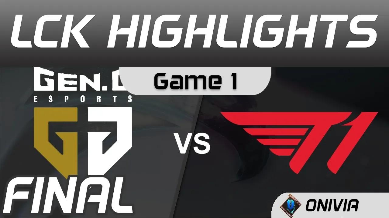 GEN vs T1 Highlights Game 1 Final LCK Spring Playoffs 2020 Gen G vs T1 by Onivia thumbnail