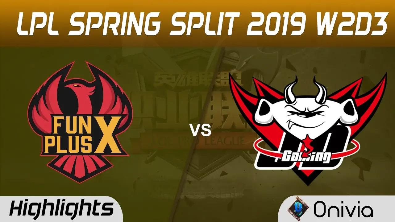 FPX vs JDG Highlights Game 2 LPL Spring 2019 W2D3 FunPlus Phoenix vs JD Gaming by Onivia thumbnail