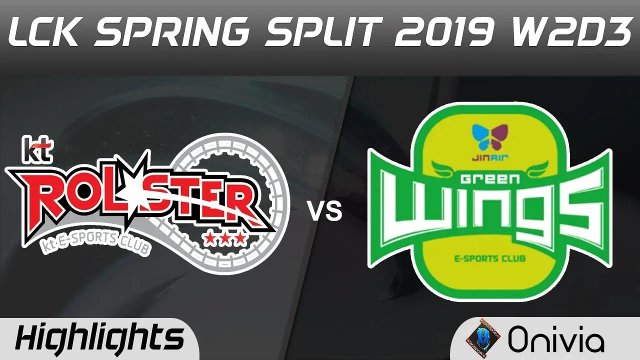 KT vs JAG Highlights Game 1 LCK Spring 2019 W2D3 KT Rolster vs Jin Air GreenWings by Onivia thumbnail