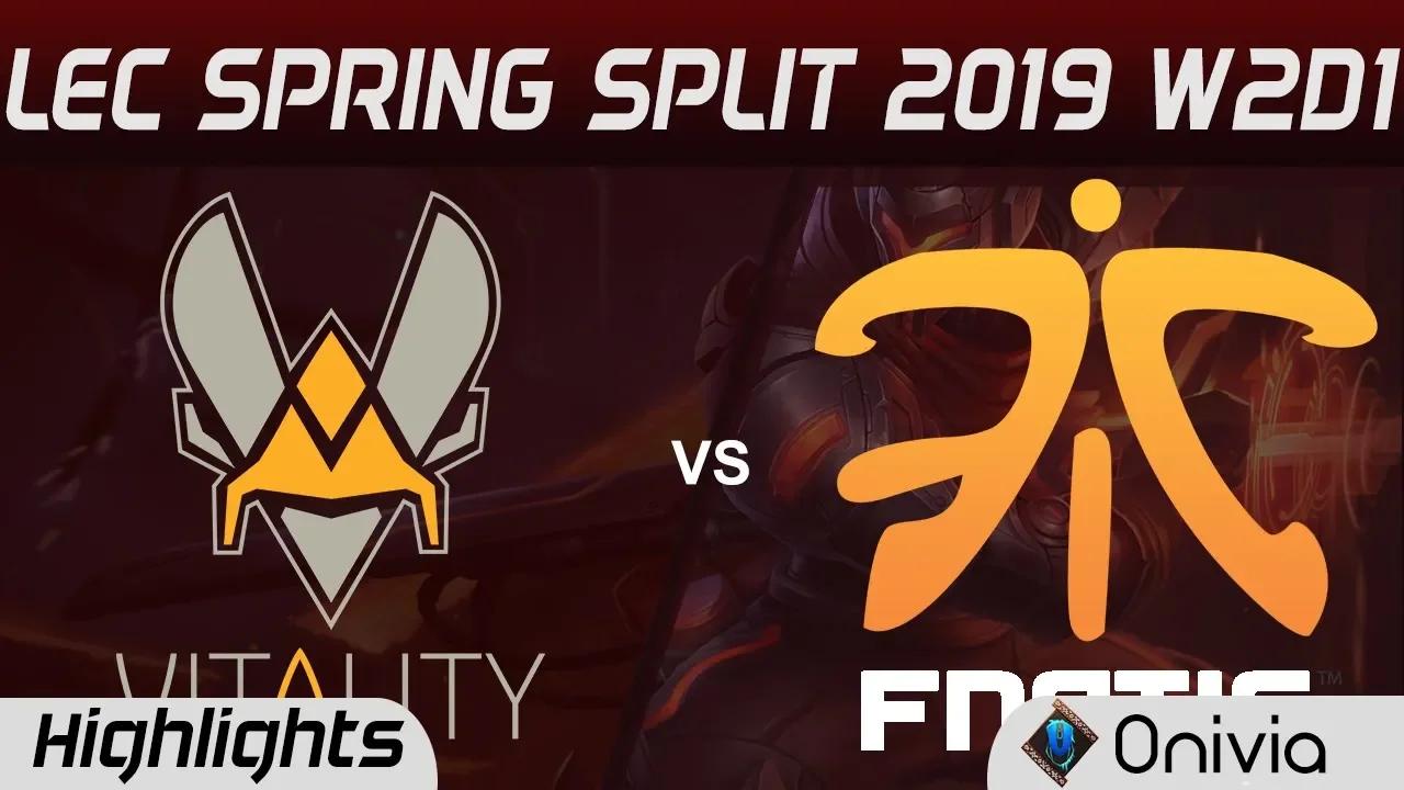 VIT vs FNC Highlights LEC Spring Split 2019 W2D1 Team Vitality vs Fnatic By Onivia thumbnail