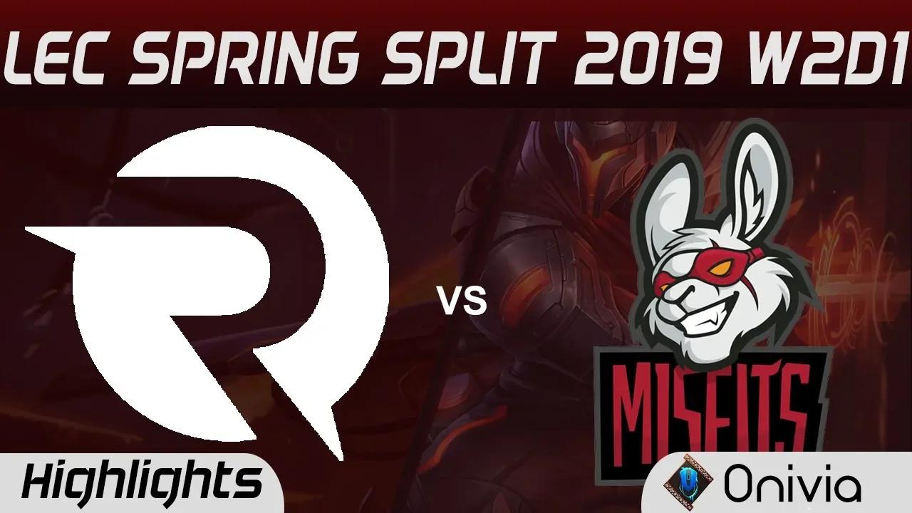 OG vs MSF Highlights LEC Spring Split 2019 W2D1 Origen vs Misfits Gaming By Onivia thumbnail