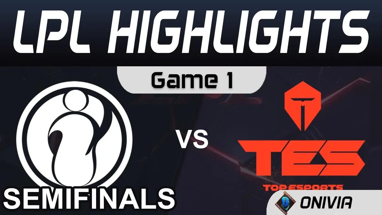 IG vs TES Highlights Game 1 Semifinals LPL Spring Playoffs 2020 Invictus Gaming vs TopEsports by Oni thumbnail