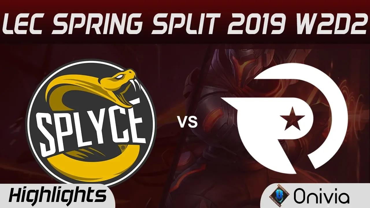 SPY vs OG Highlights LEC Spring Split 2019 W2D2 Splyce vs Origen By Onivia thumbnail