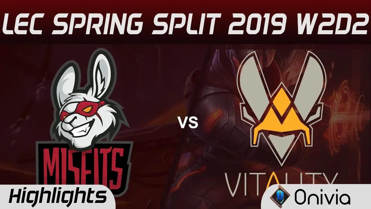 MSF vs VIT Highlights LEC Spring Split 2019 W2D2 Misfits Gaming vs Team Vitality By Onivia thumbnail