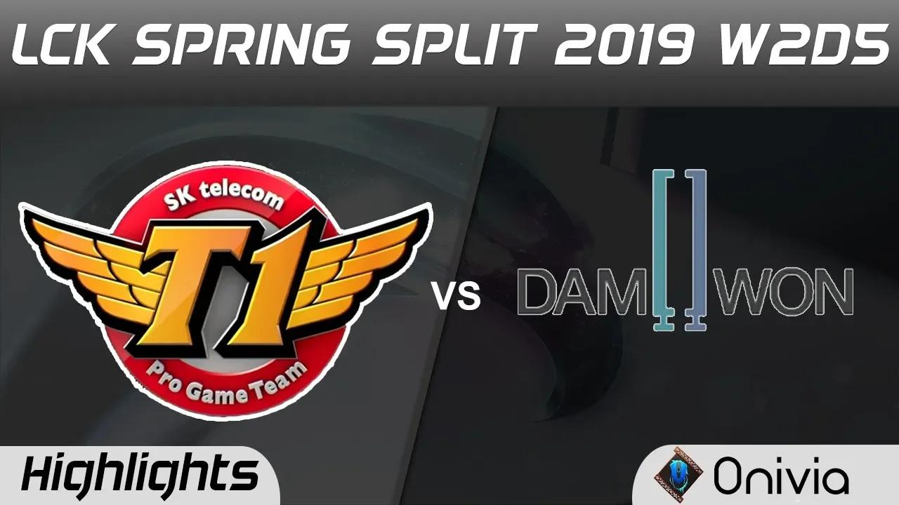 SKT vs DWG Highlights Game 2 LCK Spring 2019 W2D5 SK Telecom T1 vs Damwon Gaming by Onivia thumbnail