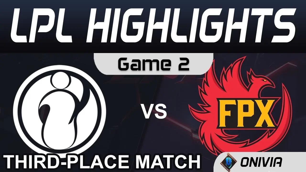 IG vs FPX Highlights Game 2 3rd Place Match LPL Spring 2020 Invictus Gaming vs FunPlus Phoenix by On thumbnail