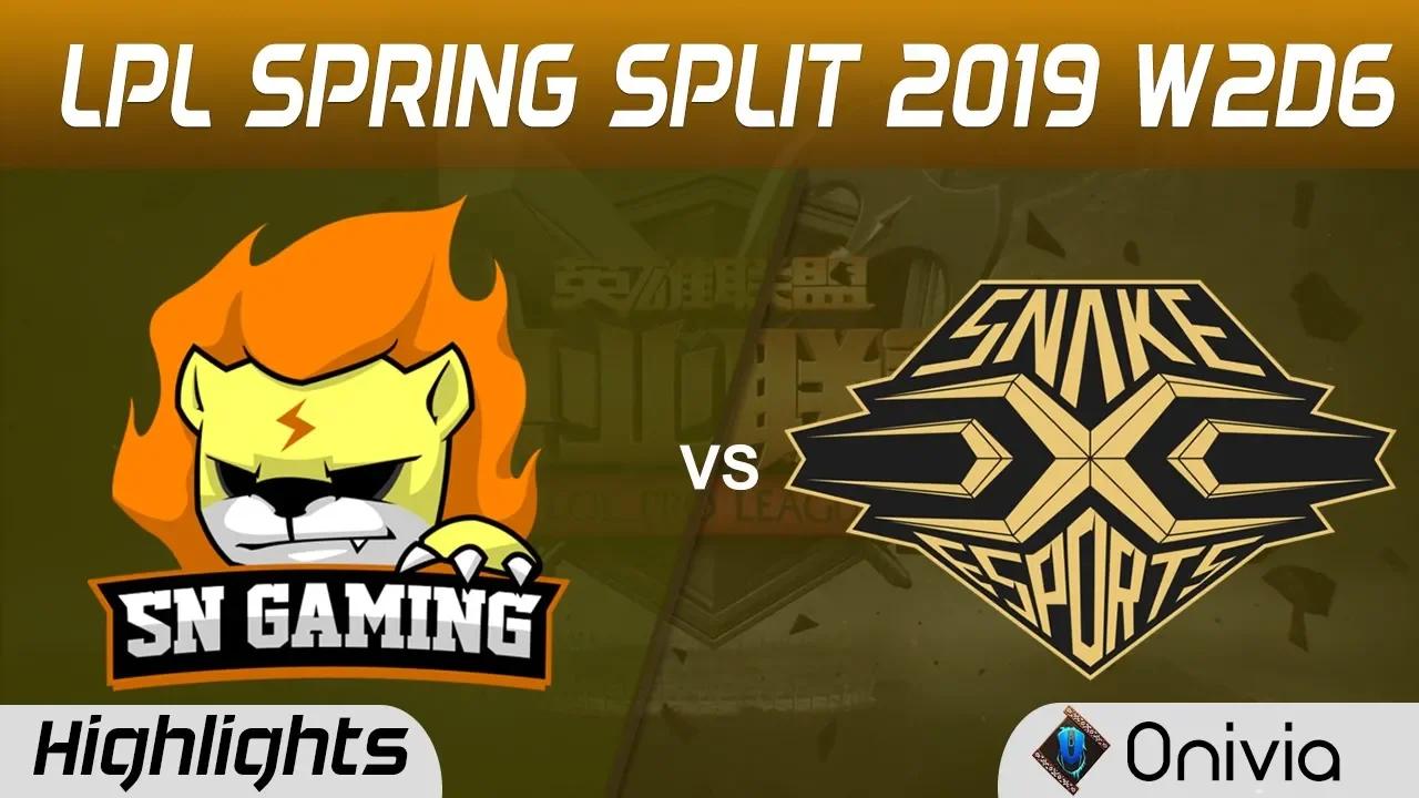 SN vs SS Highlights Game 1 LPL Spring 2019 W2D6 Suning vs Snakes Esports by Onivia thumbnail