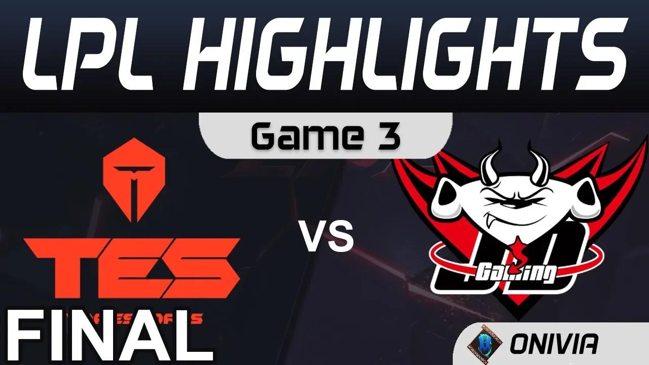 TES vs JDG Highlights Game 3 GRAND FINAL LPL Spring Playoffs 2020 TopEsports vs JD Gaming by Onivia thumbnail