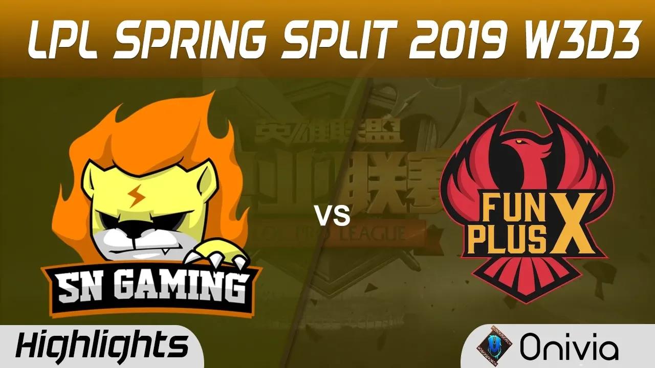 SN vs FPX Highlights Game 2 LPL Spring 2019 W3D3 Suning vs FunPlus Phoenix by Onivia thumbnail