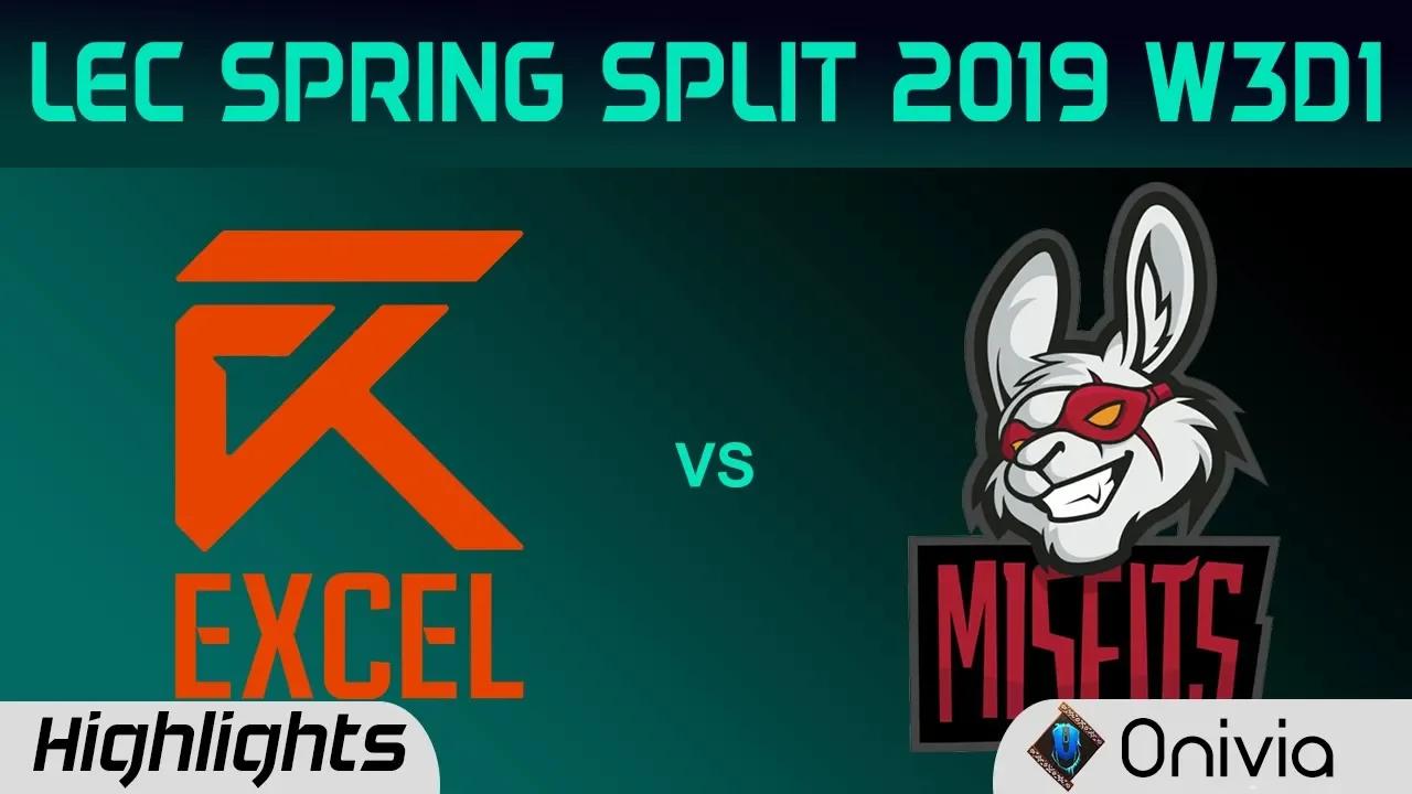 XL vs MSF Highlights LEC Spring Split 2019 W3D1 Excel esports vs Misfits Gaming By Onivia thumbnail