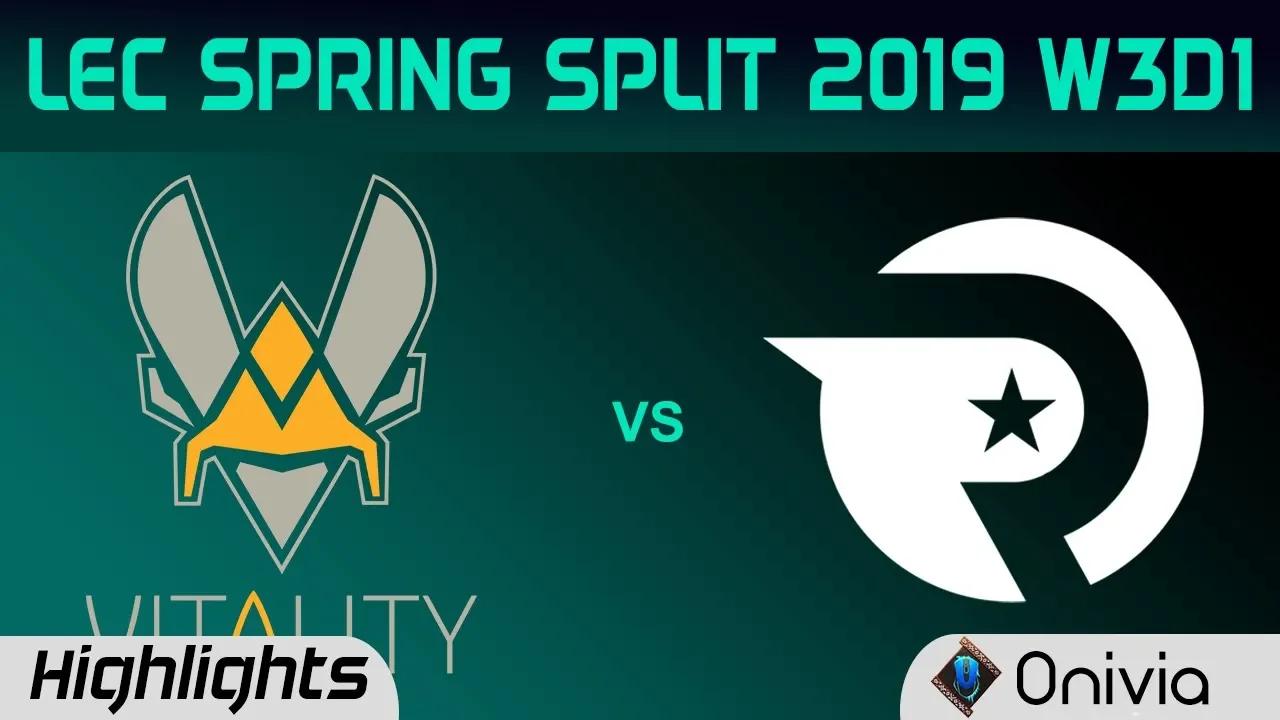 VIT vs OG Highlights LEC Spring Split 2019 W3D1 Vitality vs Origen By Onivia thumbnail