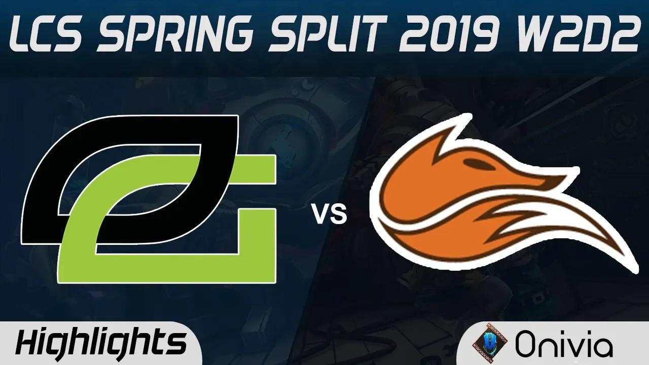 OPT vs FOX Highlights LCS Spring Split 2019 W2D2 Optic Gaming vs Echo Fox by Onivia thumbnail