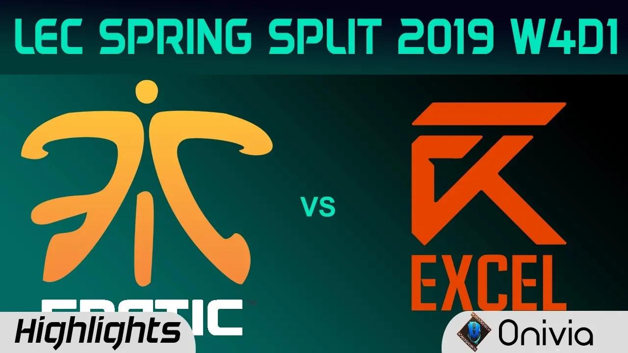 FNC vs XL Highlights LEC Spring Split 2019 W4D1 Fnatic vs Excel Esports By Onivia thumbnail