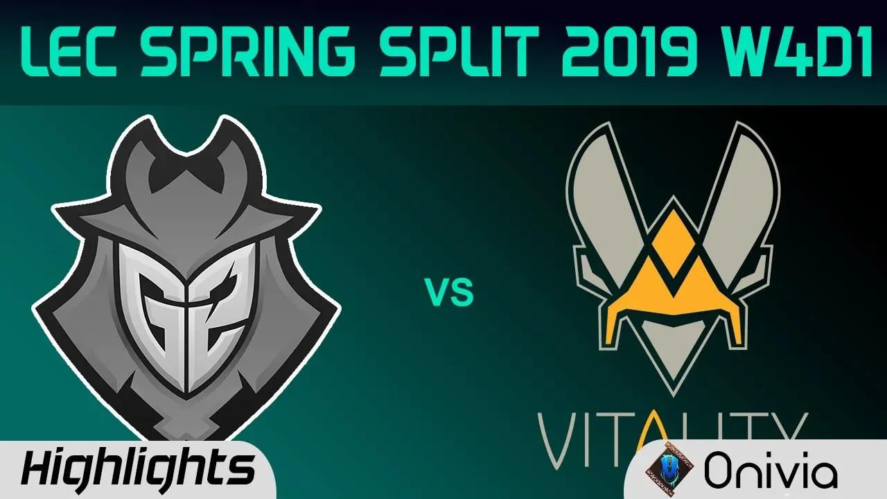 G2 vs VIT Highlights LEC Spring Split 2019 W4D1 G2 Esports vs Team Vitality By Onivia thumbnail