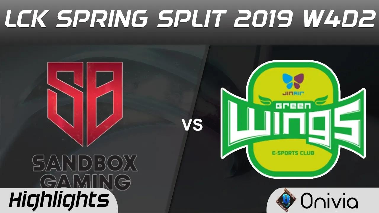 SB vs JAG Highlights Game 1 LCK Spring 2019 W4D2 Sandbox Gaming vs Jin Air GreenWings by Onivia thumbnail