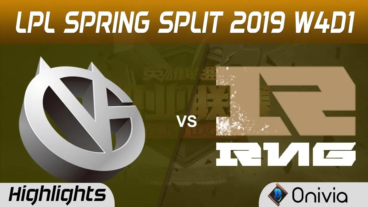 VG vs RNG Highlights Game 2 LPL Spring 2019 W4D1 Vici Gaming vs Royal Never Give Up by Onivia thumbnail