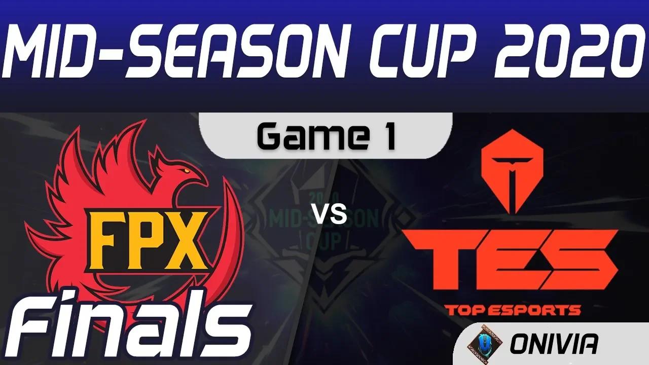 FPX vs TES Highlights Game 1 Day 4 Mid Season Cup 2020 Finals FunPlus Phoenix vs Top Esports by Oniv thumbnail