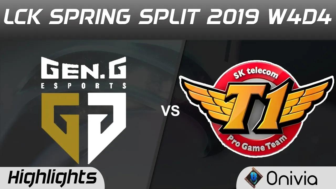 GEN vs SKT Highlights Game 1 LCK Spring 2019 W4D4 Gen G vs SK Telecom T1 by Onivia thumbnail