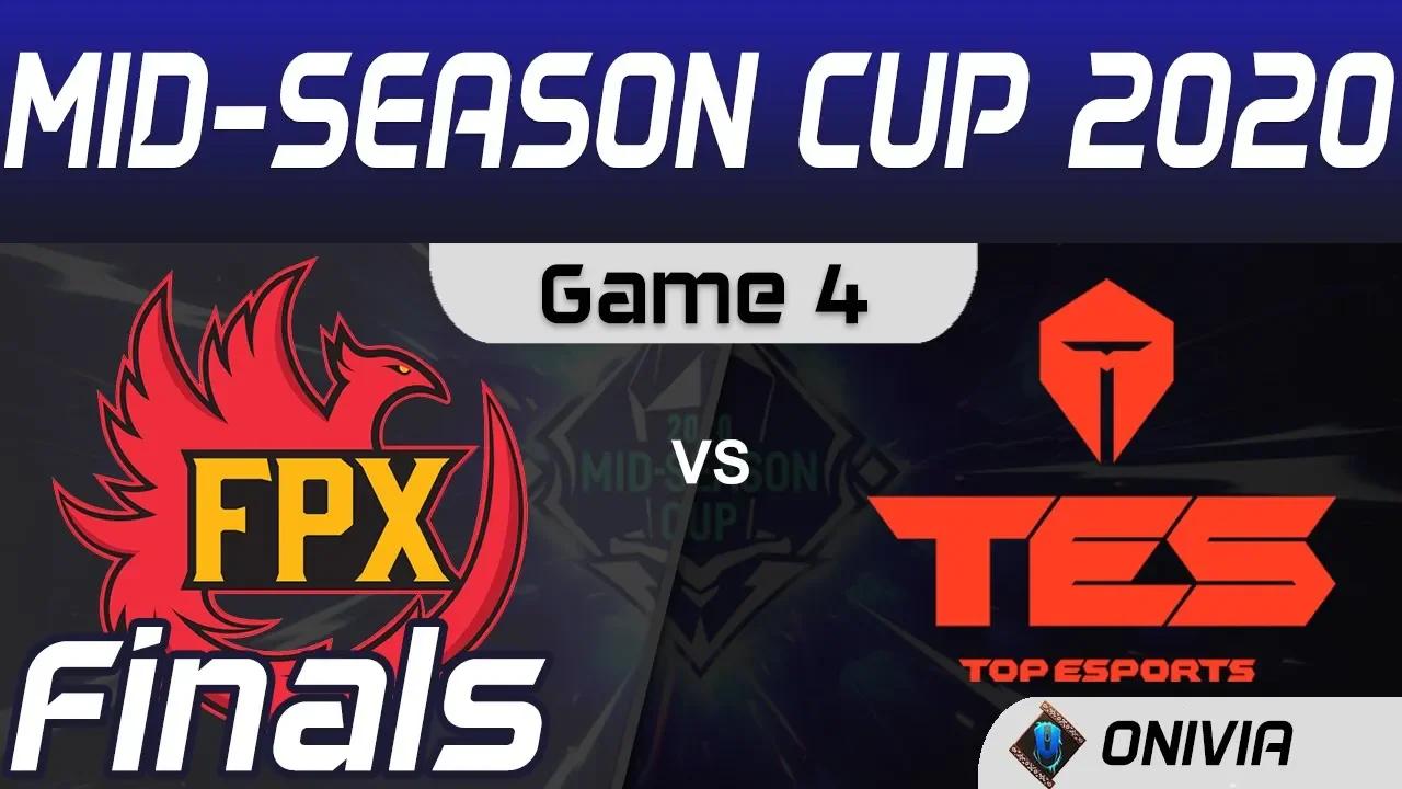 FPX vs TES Highlights Game 4 Day 4 Mid Season Cup 2020 Finals FunPlus Phoenix vs Top Esports by Oniv thumbnail