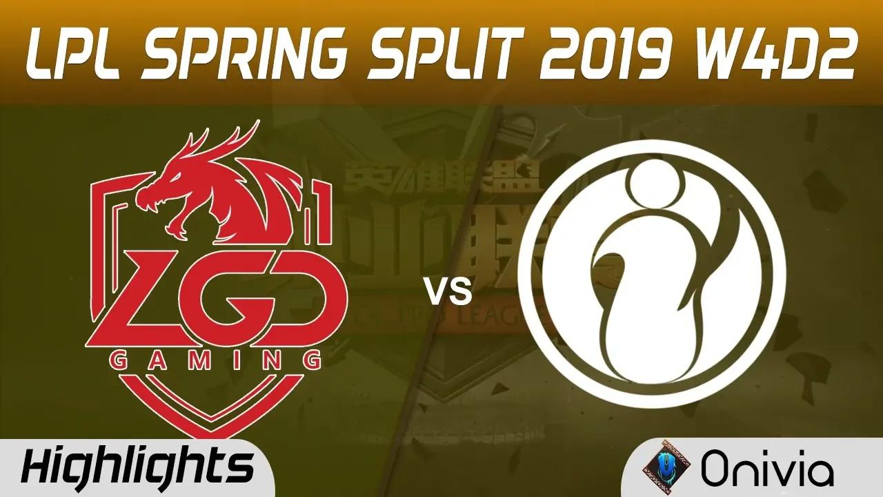 LGD vs IG Highlights Game 2 LPL Spring 2019 W4D2 LGD Gaming vs Invictus Gaming by Onivia thumbnail