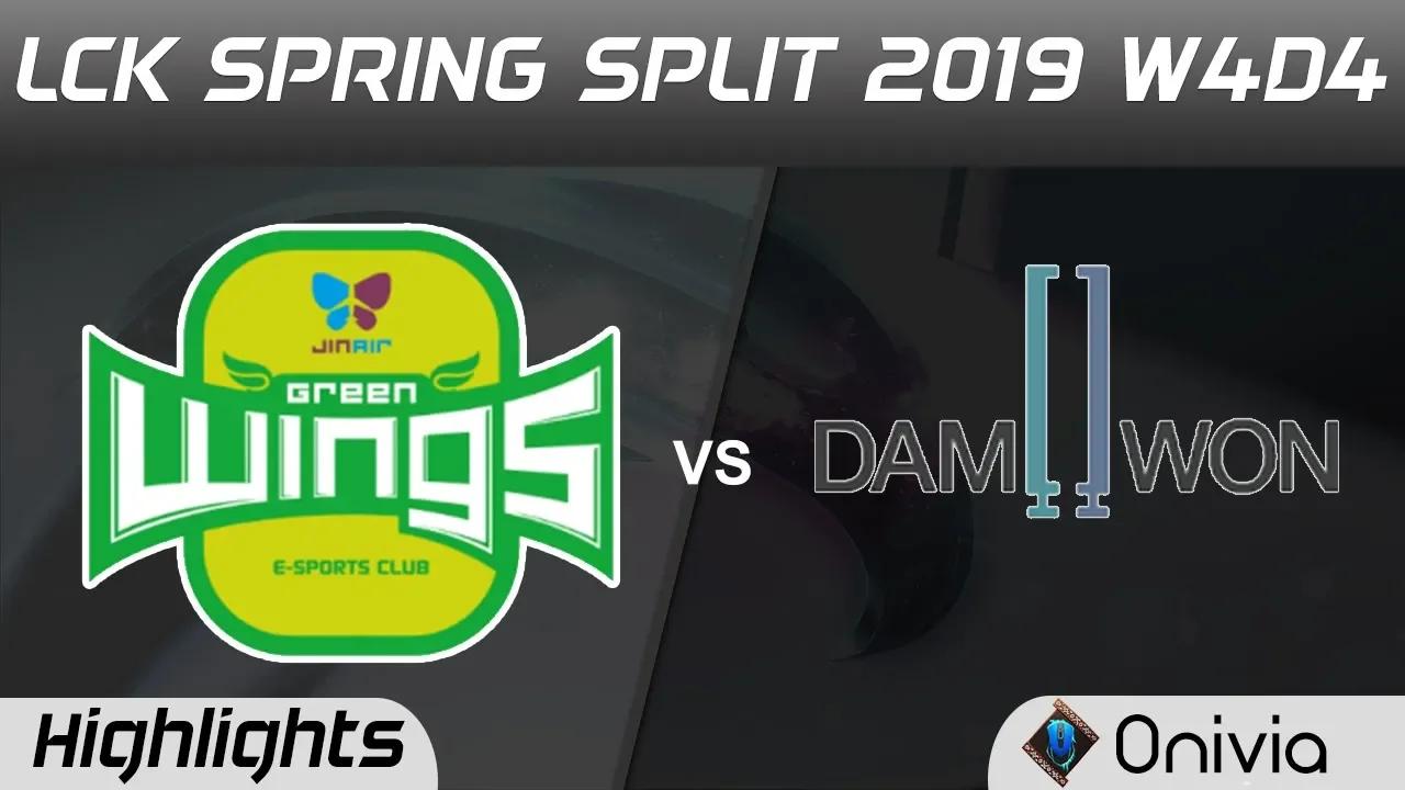 JAG vs DWG Highlights Game 2 LCK Spring 2019 W4D4 Jin Air Green Wings vs DAMWON Gaming by Onivia thumbnail