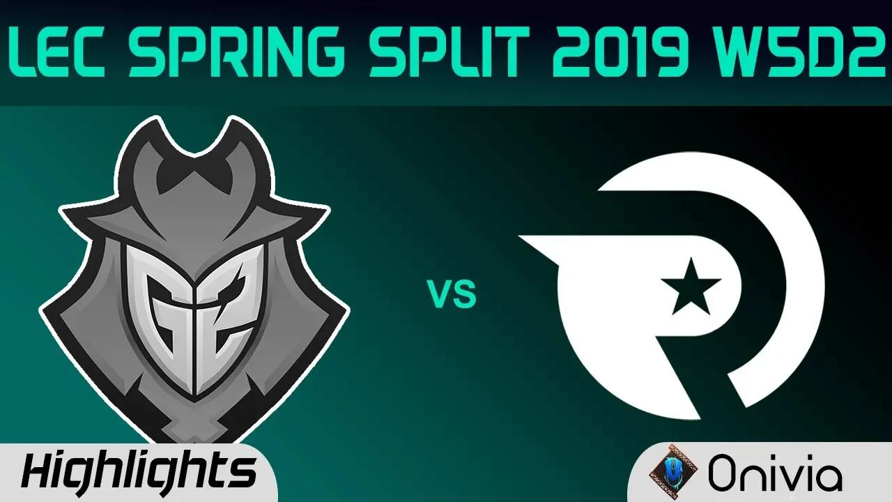 G2 vs OG Highlights LEC Spring Split 2019 W5D2 G2 Esports vs Origen By Onivia thumbnail