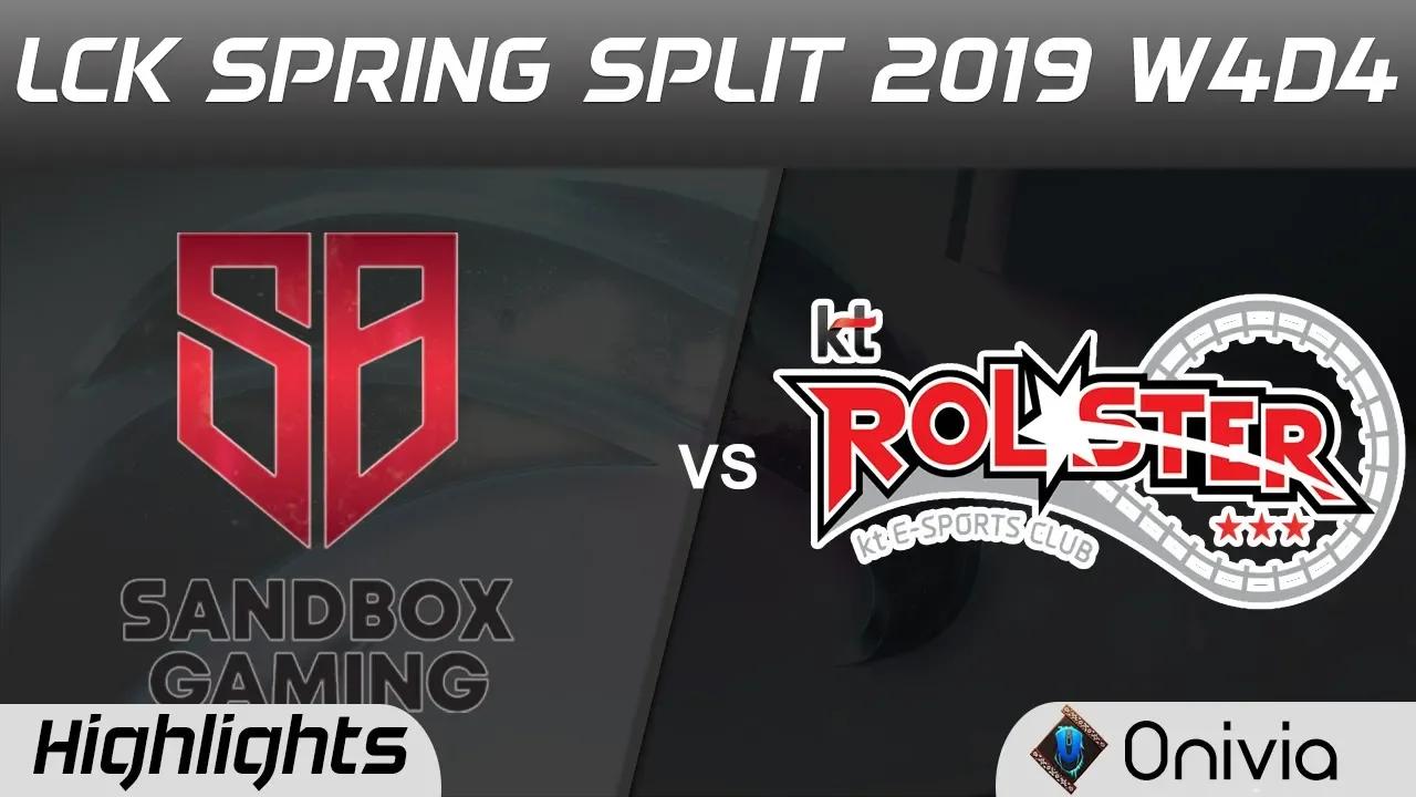 SB vs KT Highlights Game 1 LCK Spring 2019 W4D5 Sandbox Gaming vs KT Rolster by Onivia thumbnail