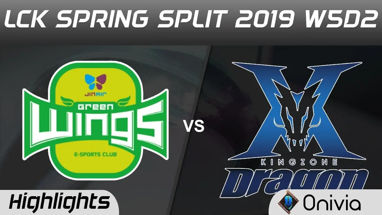 JAG vs KZ Highlights Game 1 LCK Spring 2019 W5D2 Jin Air GreenWings vs KingZone DragonX by Onivia thumbnail