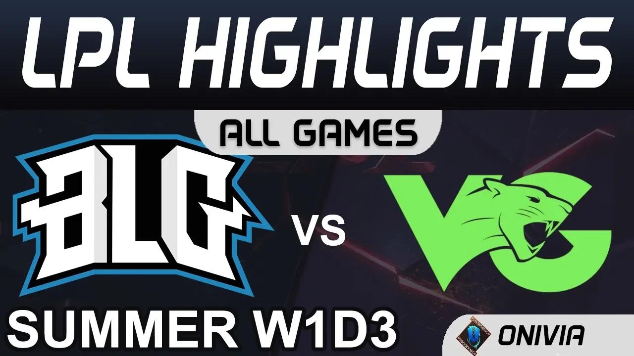 BLG vs VG Highlights ALL GAMES LPL Summer Season 2020 W1D3 Bilibili Gaming vs Vici Gaming by Onivia thumbnail