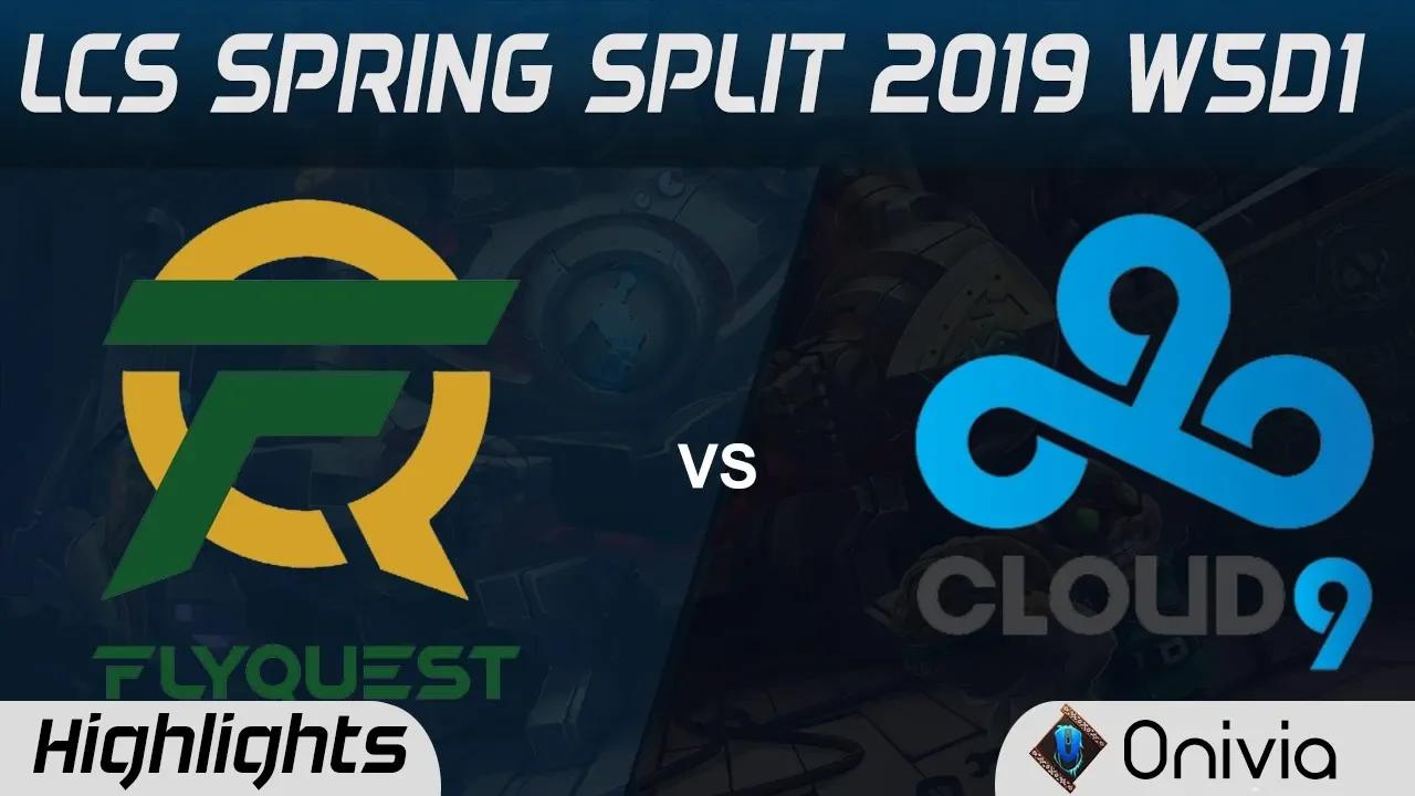 FLY vs C9 Highlights LCS Spring Split 2019 W5D1 Flyquest vs Cloud9 by Onivia thumbnail