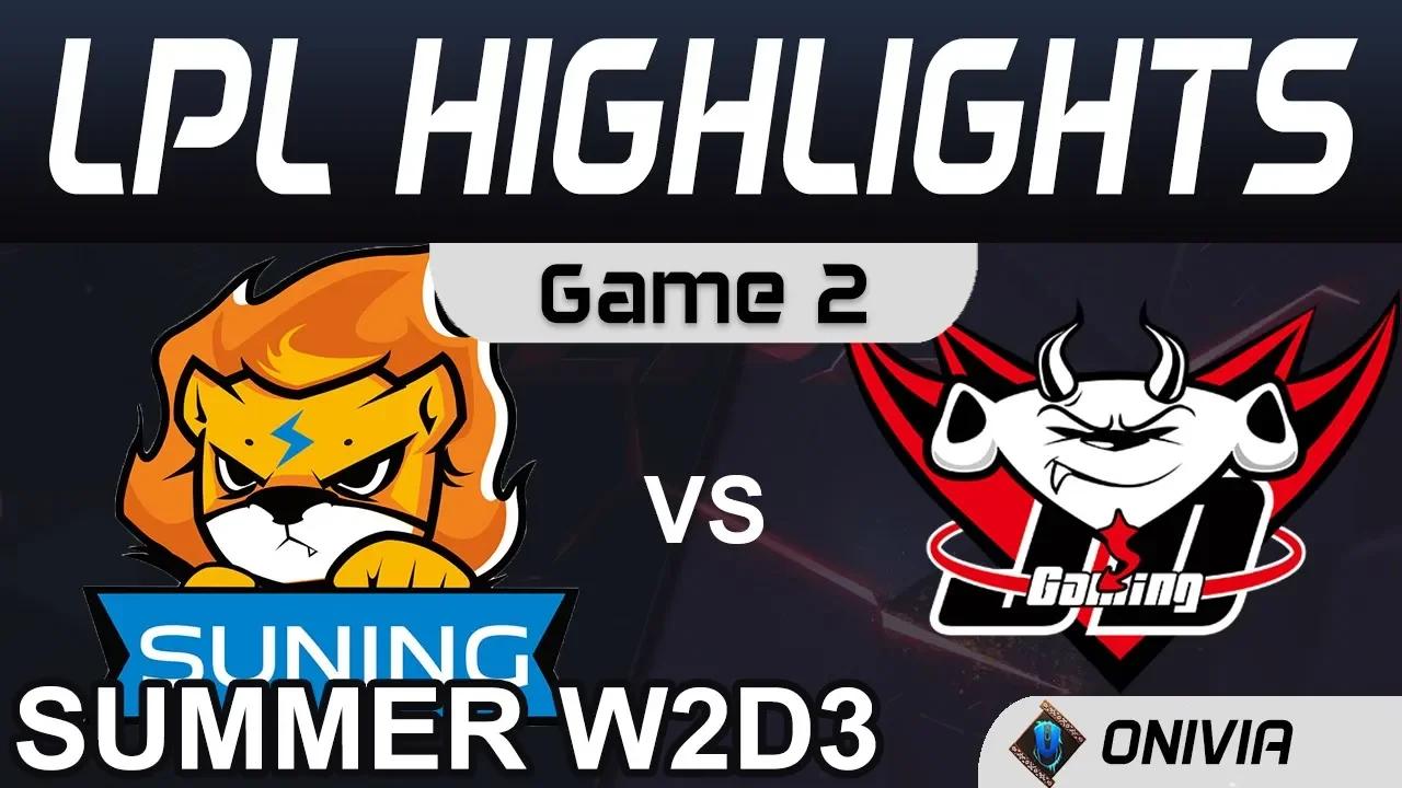 SN vs JDG Highlights Game 2 LPL Summer Season 2020 W2D3 Suning vs JDG Gaming by Onivia thumbnail