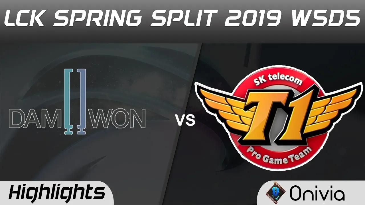 DWG vs SKT Highlights Game 2 LCK Spring 2019 W5D5 DAMWON Gaming vs SK Telecom T1 by Onivia thumbnail