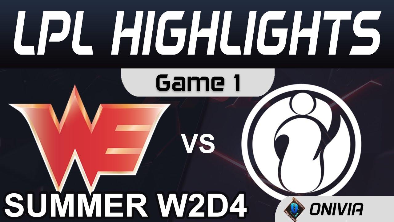 WE vs IG Highlights Game 1 LPL Summer Season 2020 W2D4 Team WE vs Invictus Gaming by Onivia thumbnail