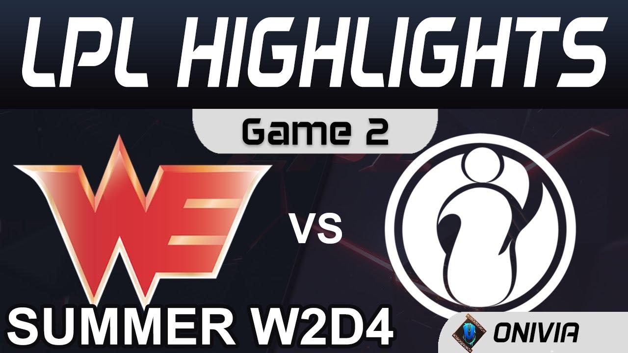 WE vs IG Highlights Game 2 LPL Summer Season 2020 W2D4 Team WE vs Invictus Gaming by Onivia thumbnail