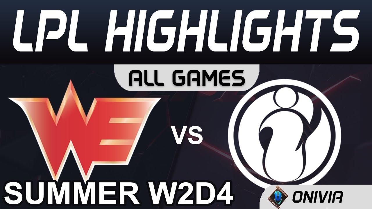 WE vs IG Highlights All Games LPL Summer Season 2020 W2D4 Team WE vs Invictus Gaming by Onivia thumbnail