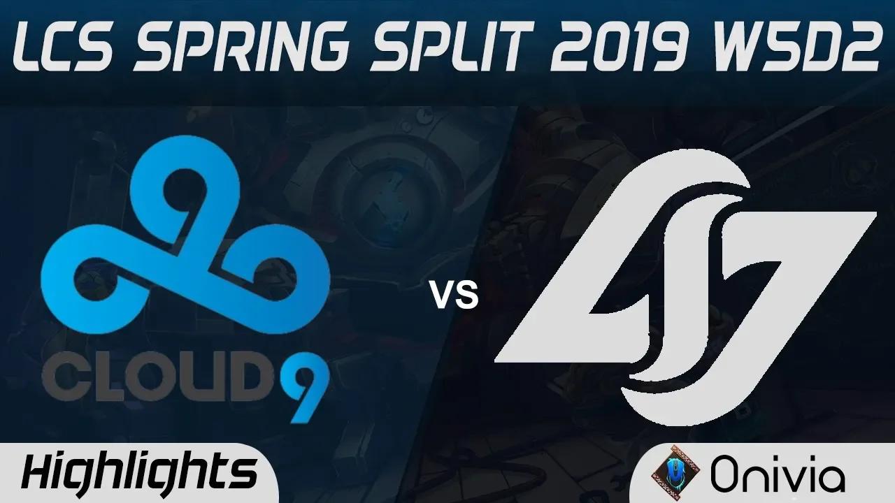 C9 vs CLG Highlights LCS Spring Split 2019 W5D2 Cloud9 vs Counter Logic Gaming by Onivia thumbnail