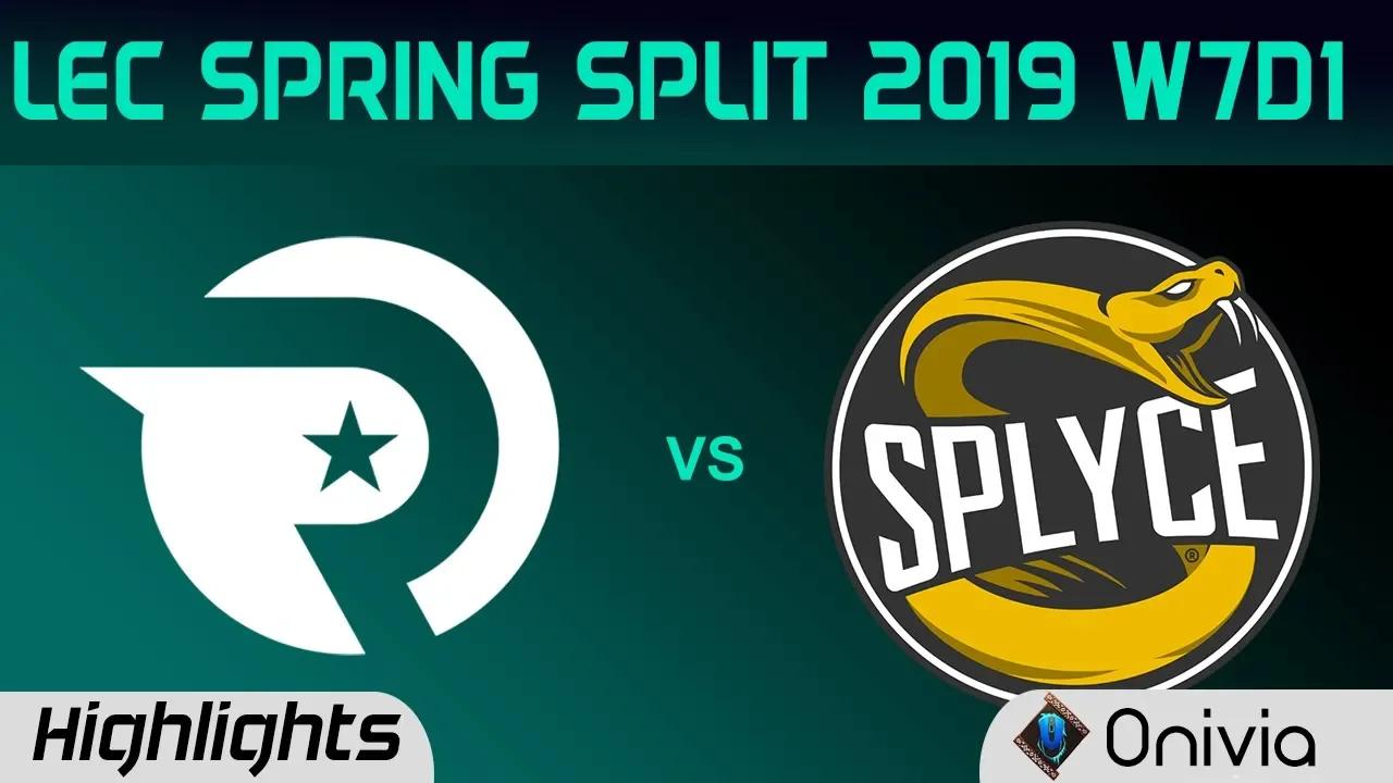 OG vs SPY Highlights LEC Spring Split 2019 W7D1 Origen vs Splyce By Onivia thumbnail