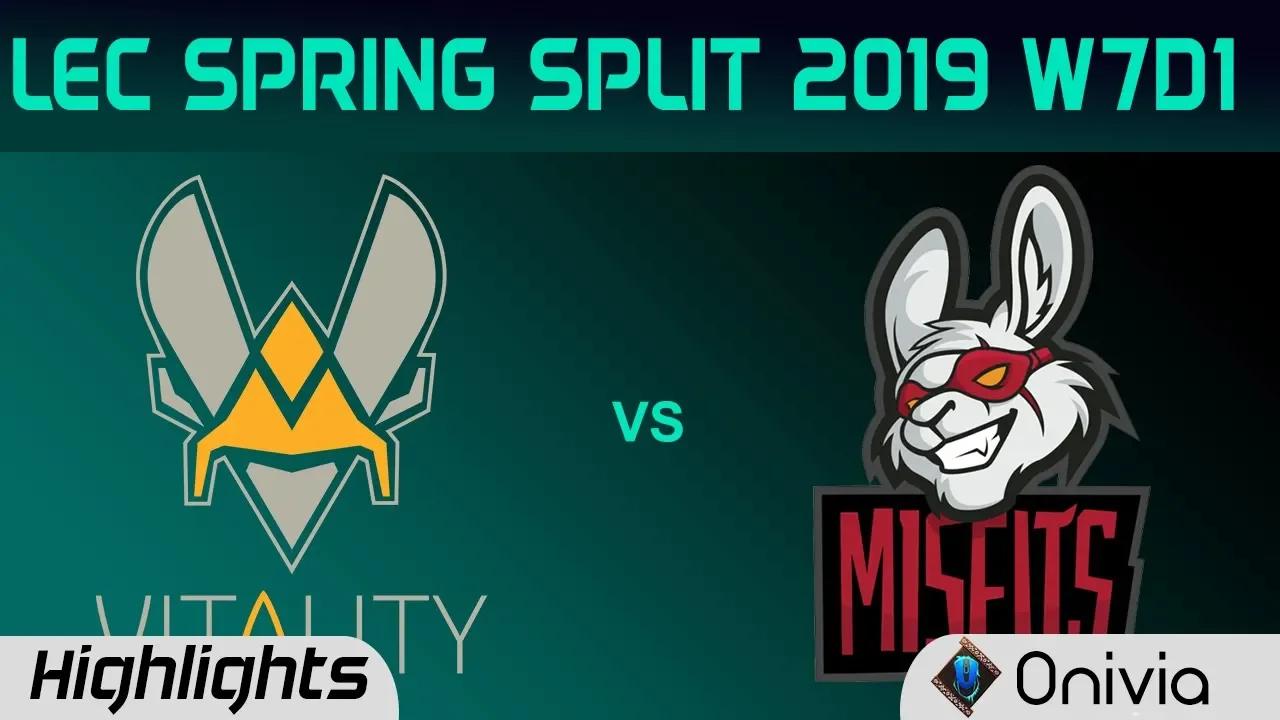 VIT vs MSF Highlights LEC Spring Split 2019 W7D1 Team Vitality vs Misfits By Onivia thumbnail