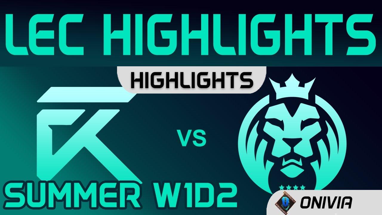 XL vs MAD Highlights Summer W1D2 LEC Summer 2020 Excel vs MAD Lions by Onivia thumbnail