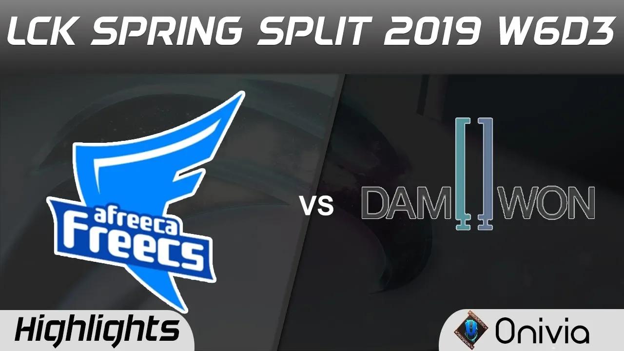 AF vs DWG Highlights Game 1 LCK Spring 2019 W6D3 Afreeca Freecs vs DAMWON Gaming by Onivia thumbnail