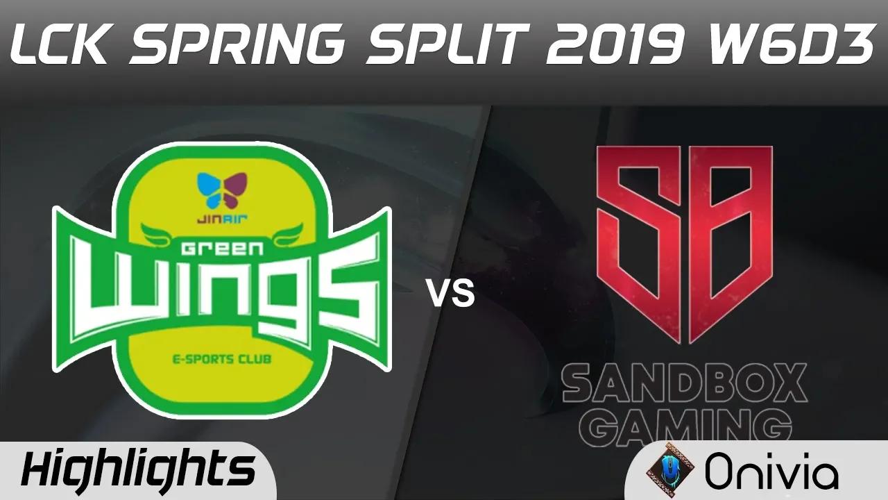 JAG vs SB Highlights Game 2 LCK Spring 2019 W6D3 Jin Air Green Wings vs SandBox Gaming by Onivia thumbnail