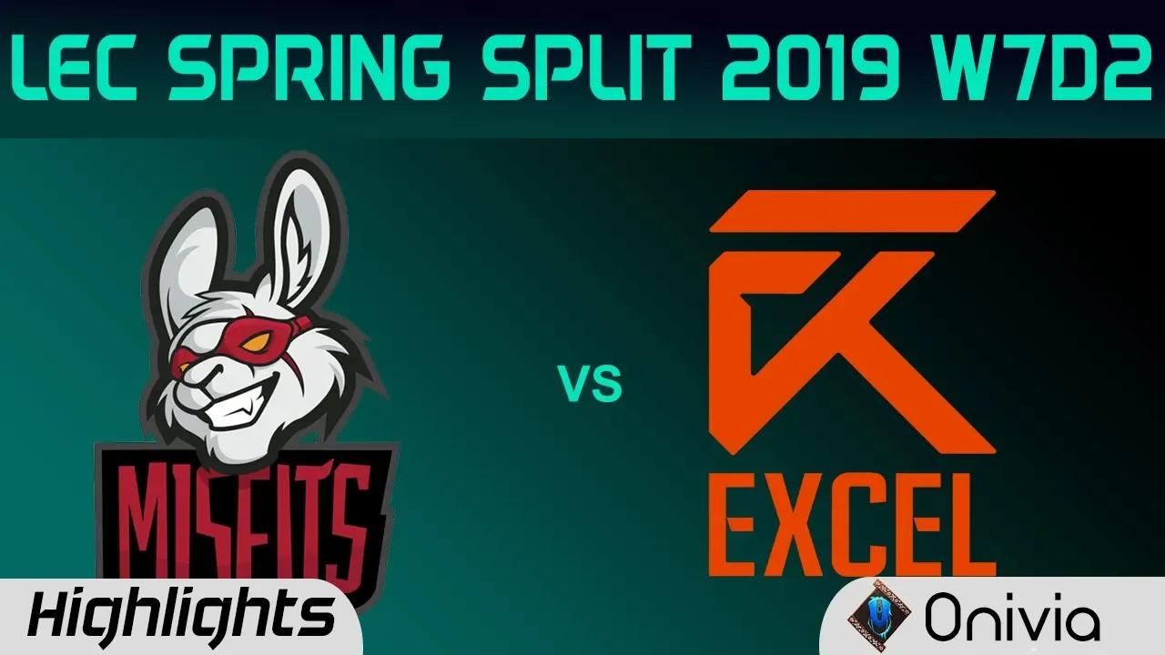 MSF vs XL Highlights LEC Spring Split 2019 W7D2 Misfits Gaming vs Excel Esports By Onivia thumbnail