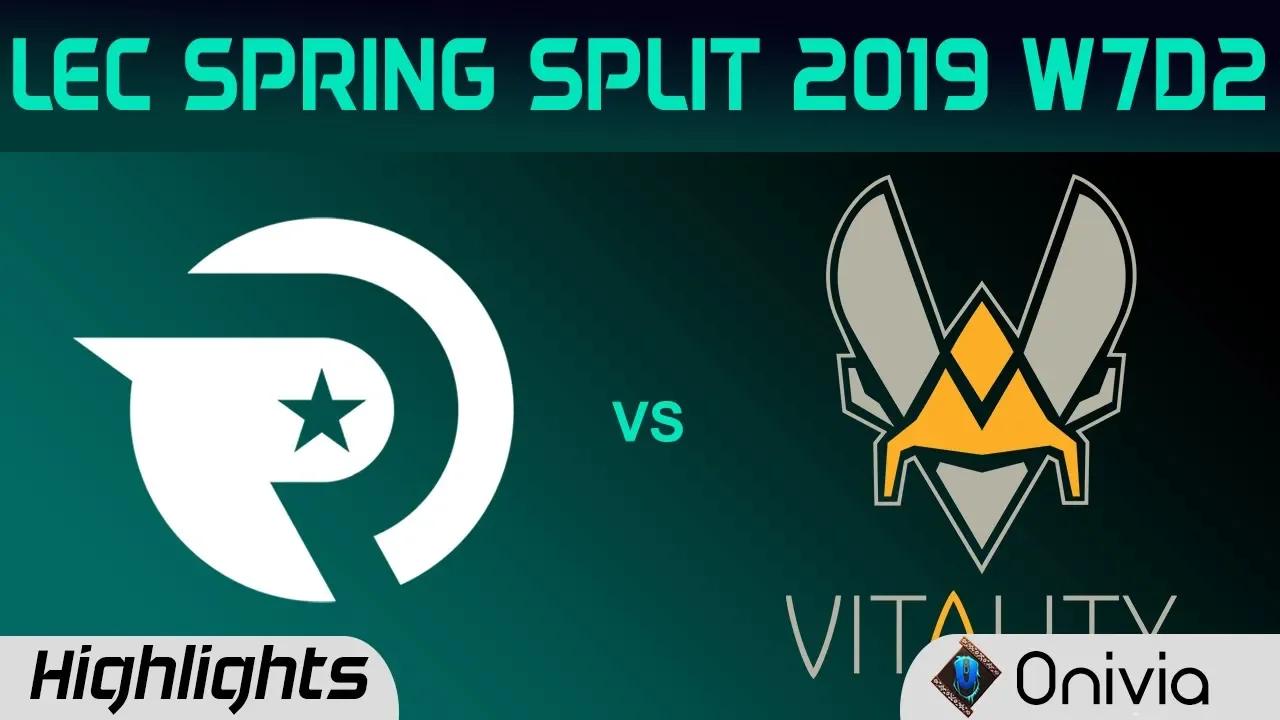 OG vs VIT Highlights LEC Spring Split 2019 W7D2 Origen vs Team Vitality By Onivia thumbnail