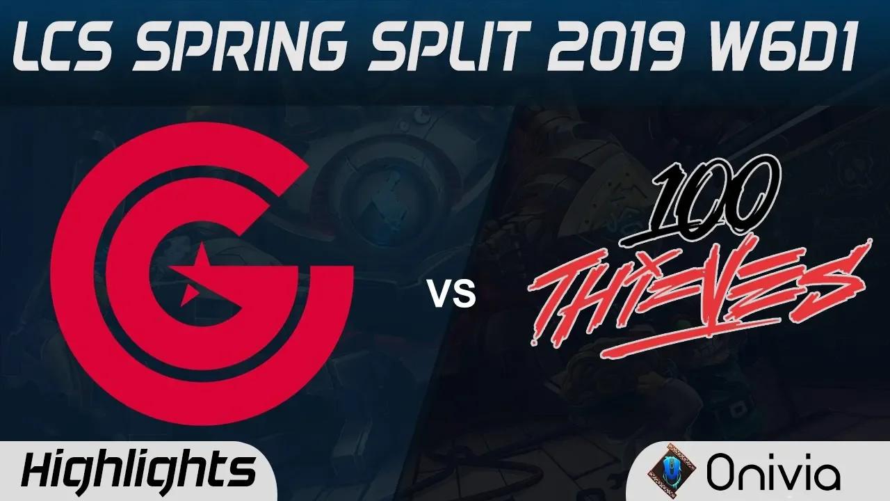 CG vs 100 Highlights LCS Spring Split 2019 W6D1 Clutch Gaming vs 100Thieves by Onivia thumbnail