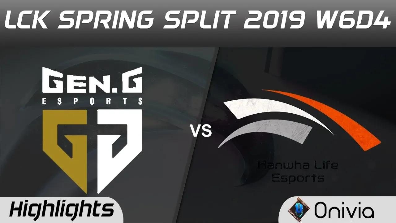 GEN vs HLE Highlights Game 2 LCK Spring 2019 W6D4 Gen G vs Hanwha Life Esports by Onivia thumbnail