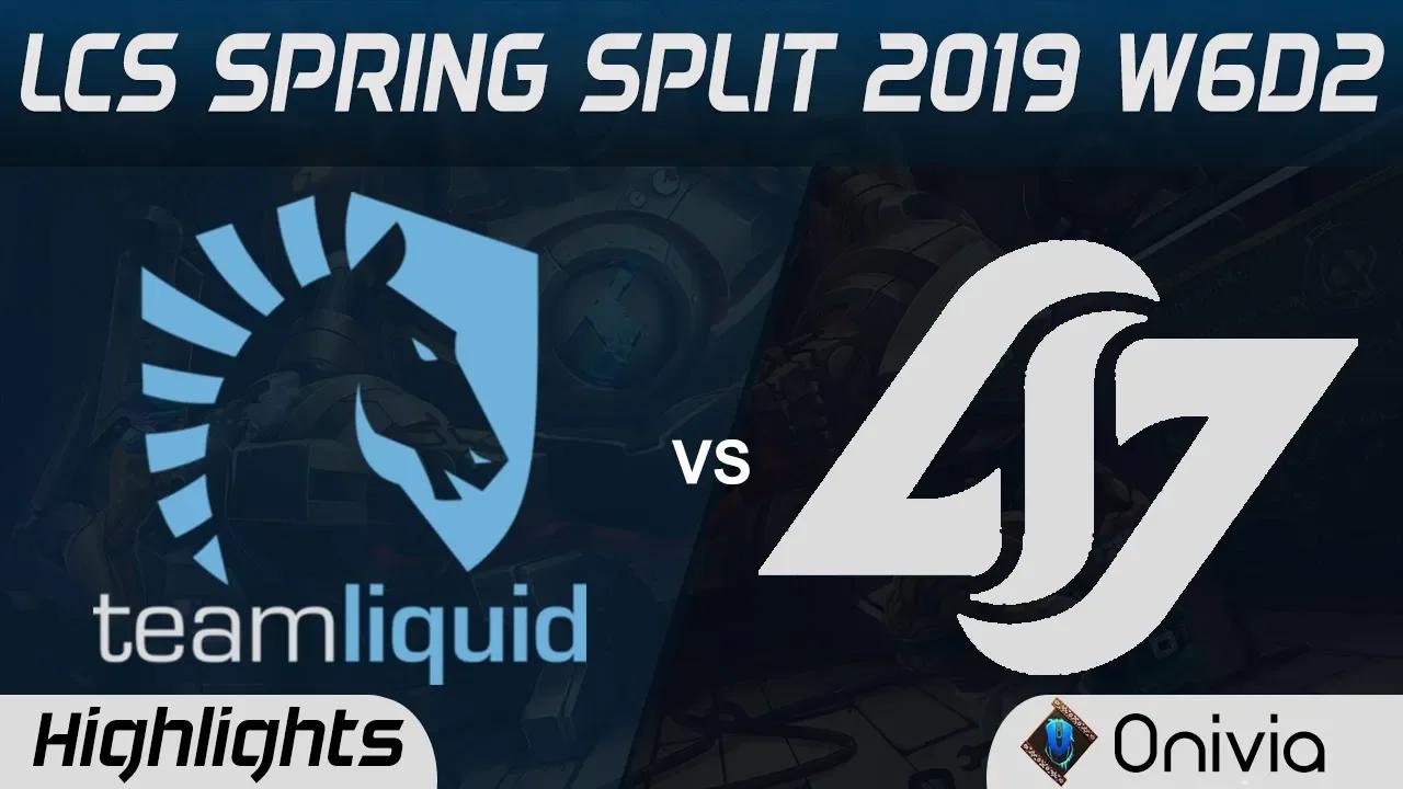 TL vs CLG Highlights LCS Spring Split 2019 W6D2 Team Liquid vs Counter Logic Gaming by Onivia thumbnail