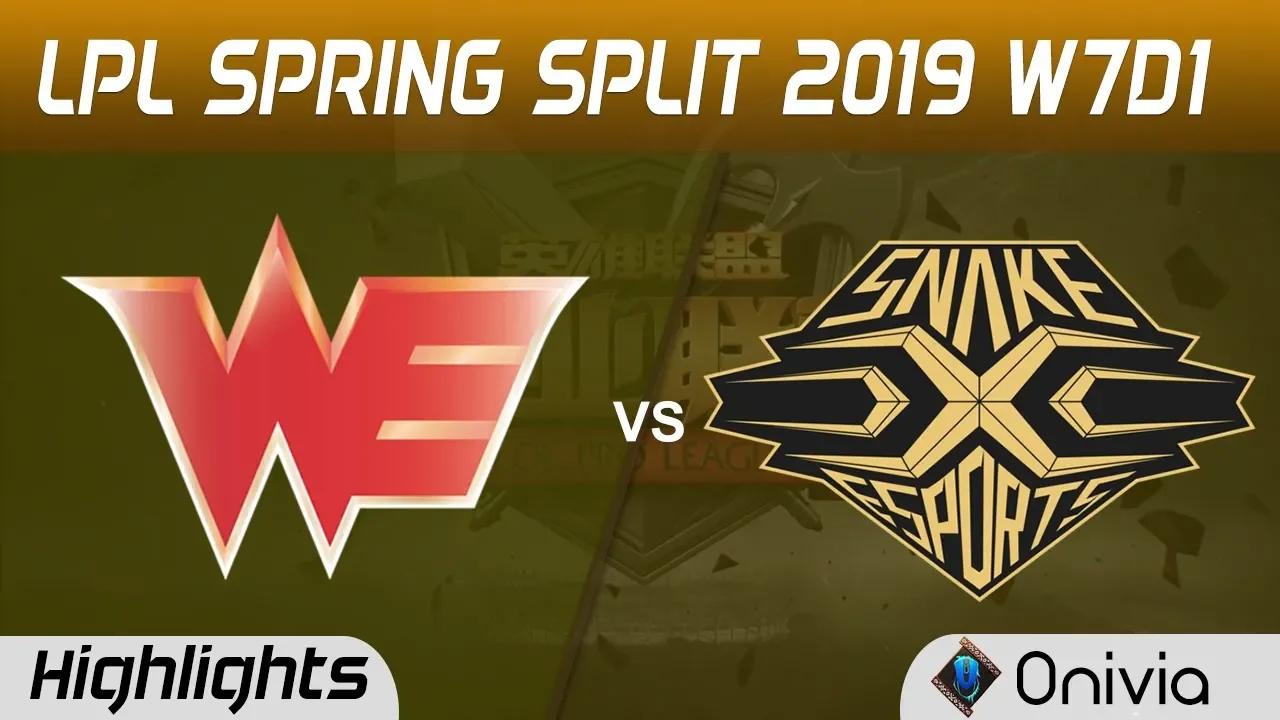 WE vs SS Highlights Game 3 LPL Spring 2019 W7D1 Team WE vs Snake by Onivia thumbnail