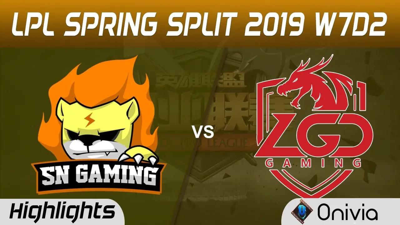 SN vs LGD Highlights Game 1 LPL Spring 2019 W7D2 Suning vs LGD Gaming by Onivia thumbnail